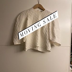 LAST DAY TO BUY!! Zara white puff blouse